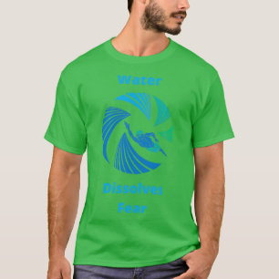 T-shirt L'eau se dissout la peurEau libre nageur