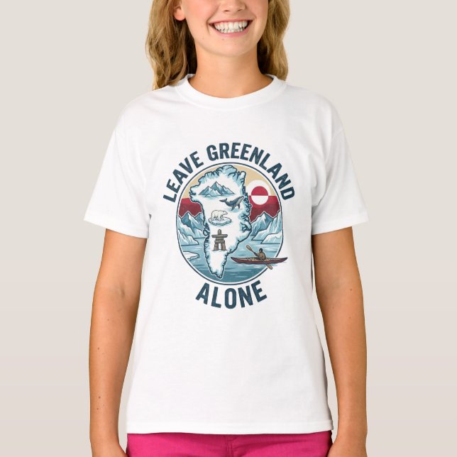 T-shirt Leave Greenland Alone (Devant)