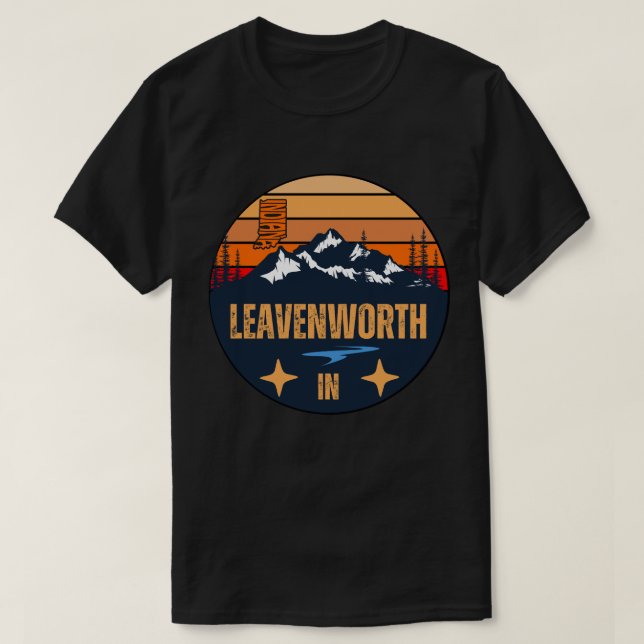 T-shirt Leavenworth, Indiana (Design devant)