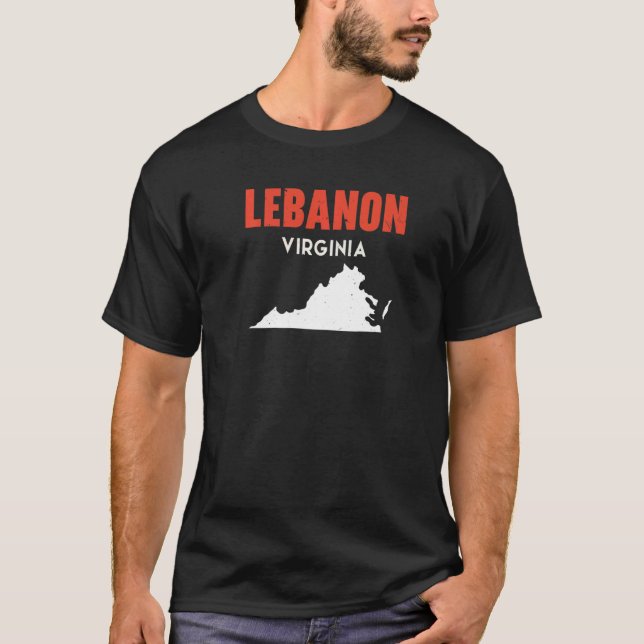 T-shirt Lebanon Virginia USA State America Travel Virginia (Devant)