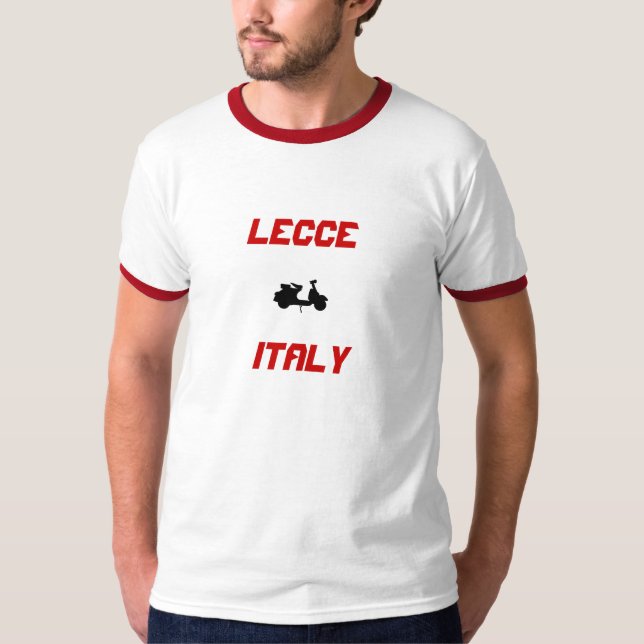 T-shirt Lecce, Italie Scooter (Devant)