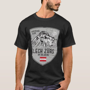 T-shirt Lech Zurs Arlberg Autriche Emblem