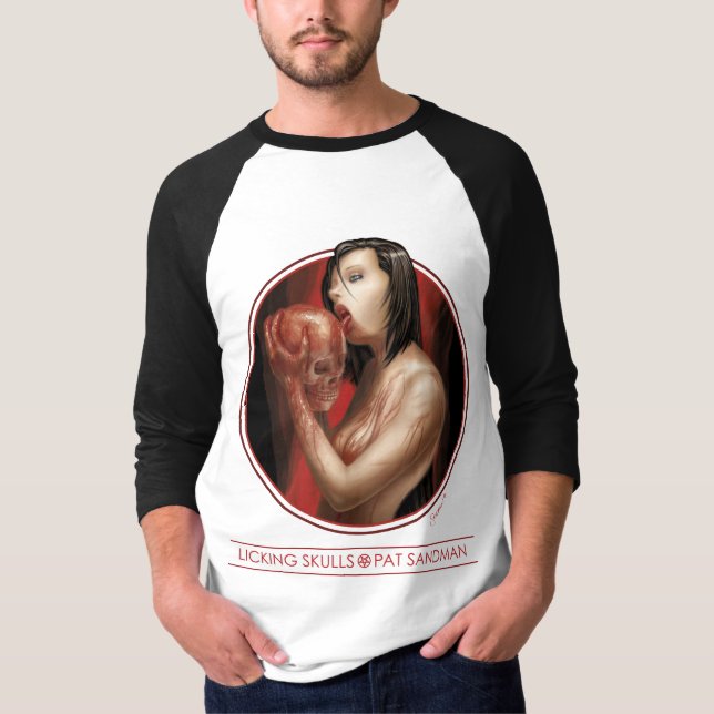 T-shirt Léchant des crânes le 3/4 Jersey (Devant)