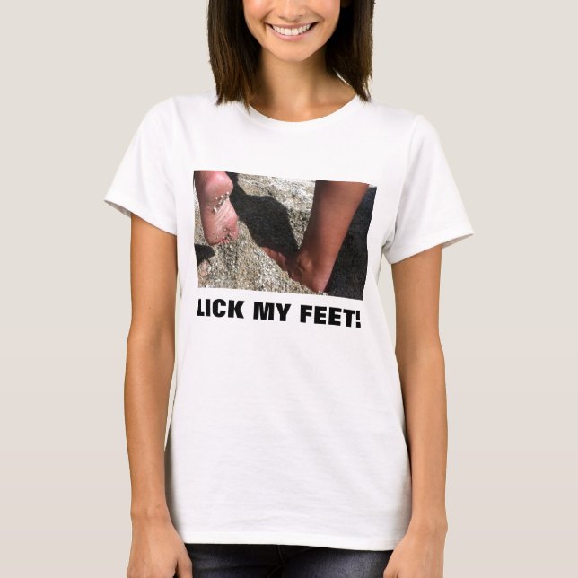 T-SHIRT LÉCHEZ MES PIEDS ! (Devant)