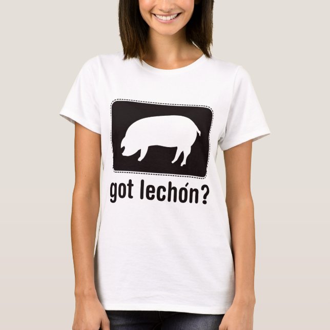 T-shirt Lechon obtenu - noir (Devant)
