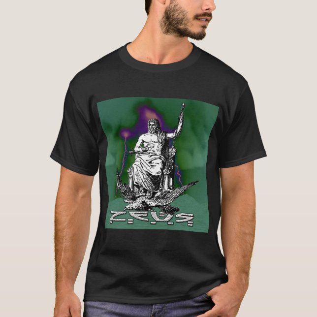 T-shirt L'Éclair de Zeus – Graphisme de Puissance Mythique (Devant)
