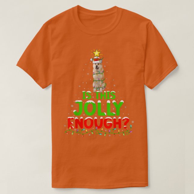 T-shirt L'Éclairage De Noël C'Est Assez Joli Akita Inu Chr (Design devant)