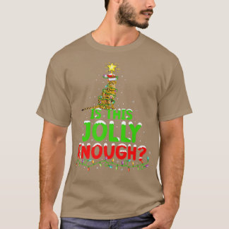 T-shirt L'Éclairage De Noël Est Ce Jolly Assez Bengale Cha
