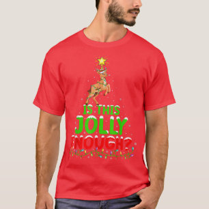 T-shirt L'Éclairage De Noël Est Cette Jolie Assez Antelope