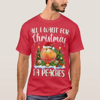 T-shirt L'Éclairage De Noël Tout Ce Que Je Veux Pour Noël