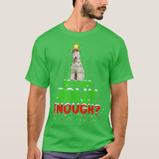 T-shirt L'Éclairage Est Ce Jolly Assez Labradoodle Christm
