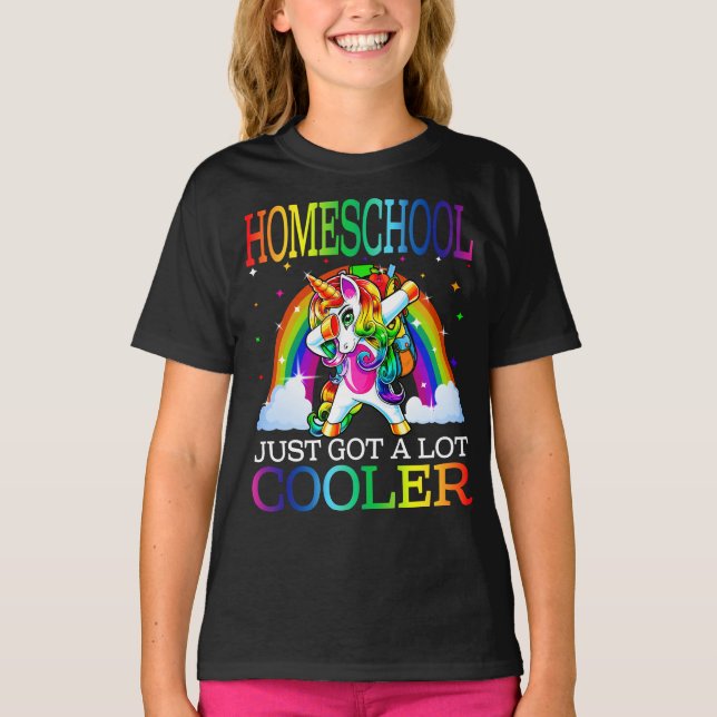 T-shirt L'École D'Accueil A Juste Beaucoup De Glacière Uni (Devant)