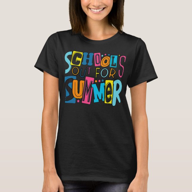 T-shirt L'école de fin d'année pour l'été Dernier (Devant)