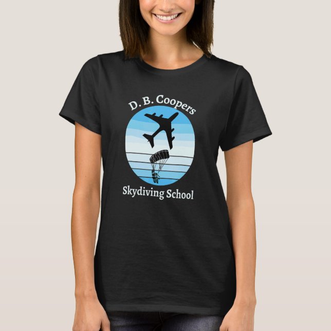 T-shirt L'école de parachutisme de Funny D B Coopers (Devant)