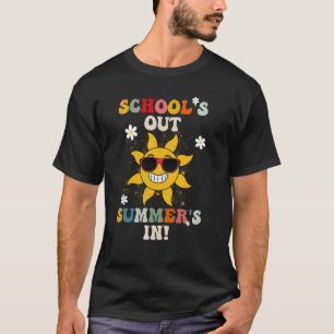 T-shirt L'école de Smiling Sunshine est finie, l'été est l