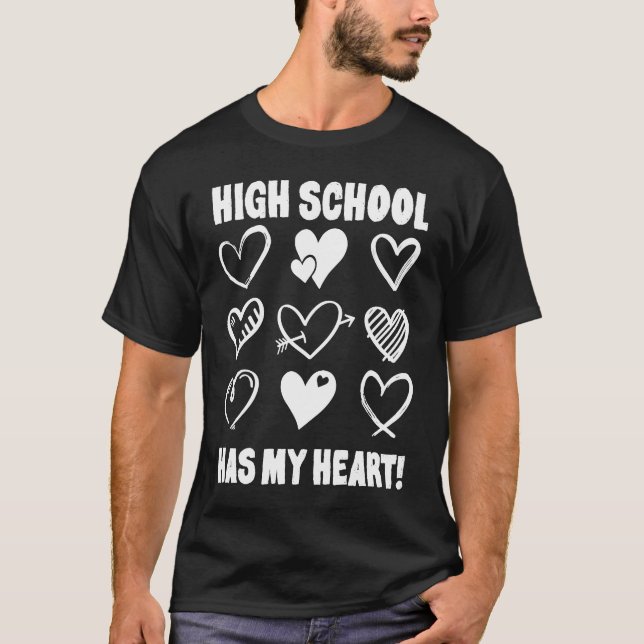 T-shirt L'école de St Valentin a mon coeur apprécié (Devant)