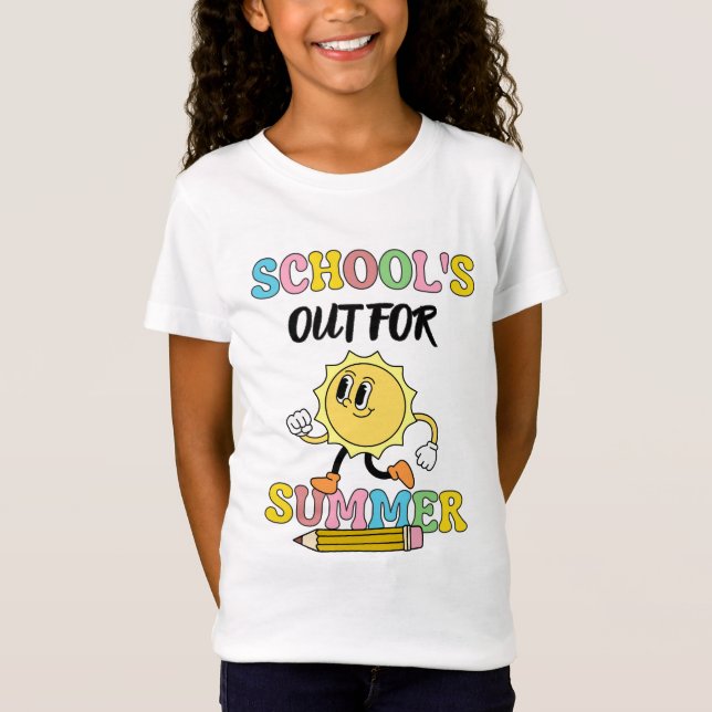 T-Shirt L'école est dehors pour l'été (Devant)