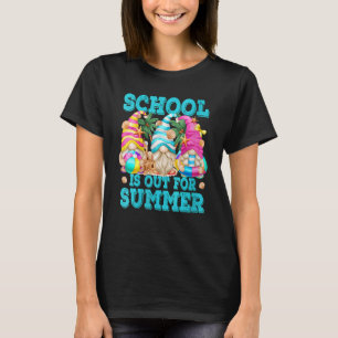 T-shirt L'école est dehors pour vacances été Gnome été