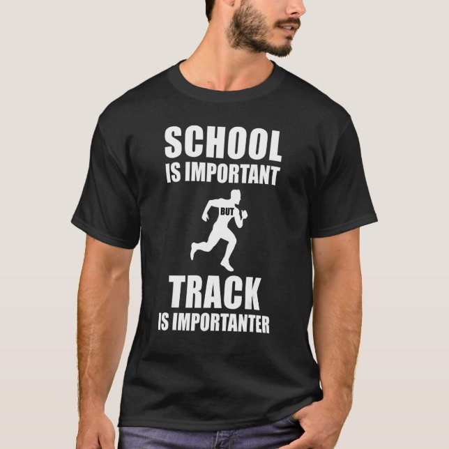 T-shirt L'École Est Importante, Mais La Voie Est Important (Devant)