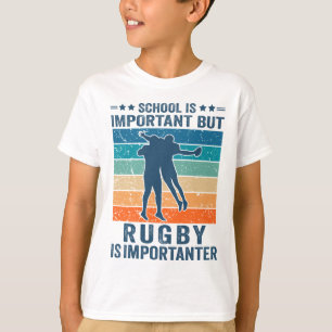 T-shirt L'École Est Importante Mais Le Rugby Est Important