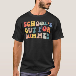 T-shirt L'École Est Sortie Pour Vacances D'Été Dernier Jou