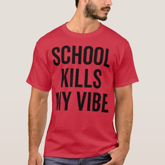 T-shirt L'école tue mon ambiance garçon (Devant)