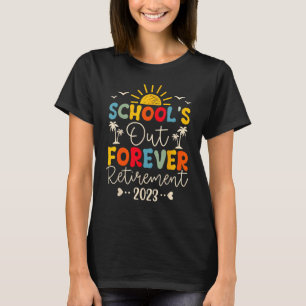 T-shirt L'école vintage s'éteint Enseignant de retraite po