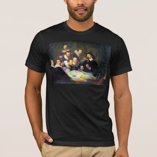 T-shirt Leçon d'anatomie de Rembrandt Mens de peinture mod (Devant)