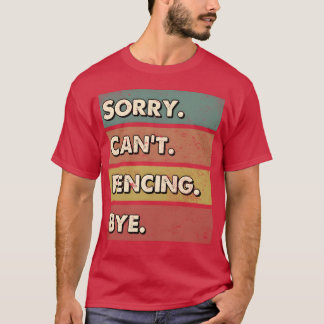 T-shirt Leçon de sport d'escrime familiale