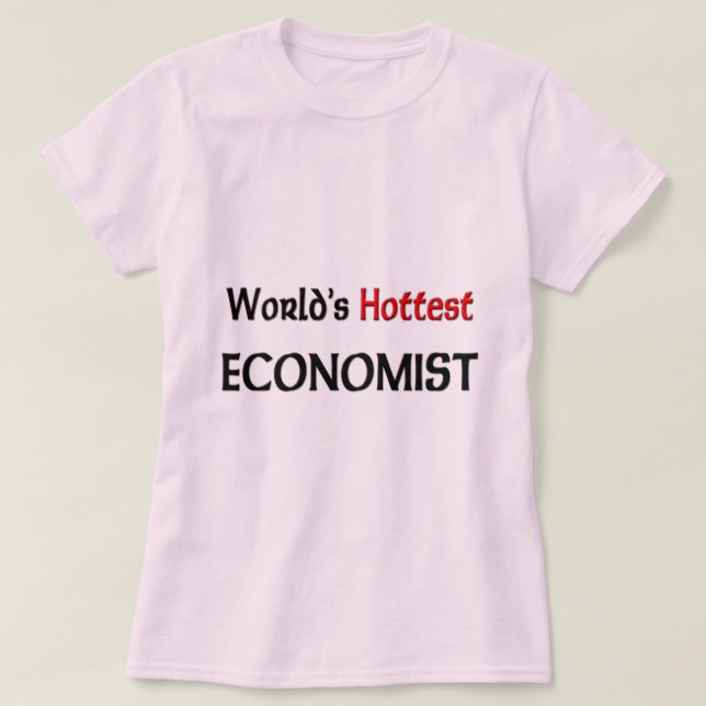 T-shirt L'économiste le plus chaud du monde (Design devant)