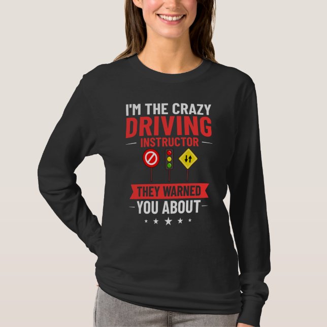 T-shirt Leçons de l'école de l'instructeur de conduite Édu (Devant)