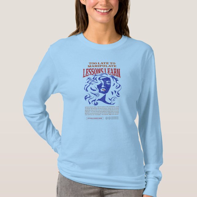 T-SHIRT LEÇONS DE MANIPULATION POUR FEMMES MANCHES LONGUES (Devant)