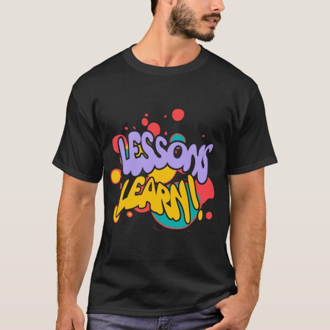 T-SHIRT LEÇONS DE PROJECTION DE PEINTURE POUR HOMMES APPRE (Devant)