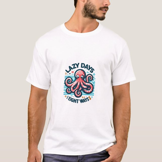 T-shirt Leçons de vie d'une pieuvre (Devant)