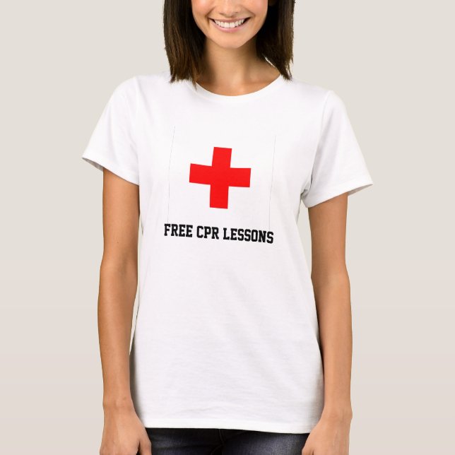 T-shirt Leçons libres de CPR (Devant)