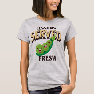 T-shirt Leçons servies fraîches Professeur de cuisine