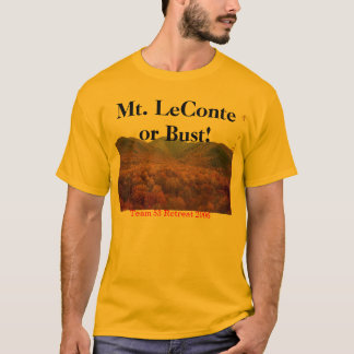 T-shirt leconte 1 de mt, Mt. LeConte ou buste ! , l'équipe
