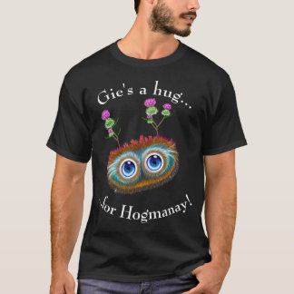 T-shirt L'écossais hulule Toots Haggis. Hogmanay