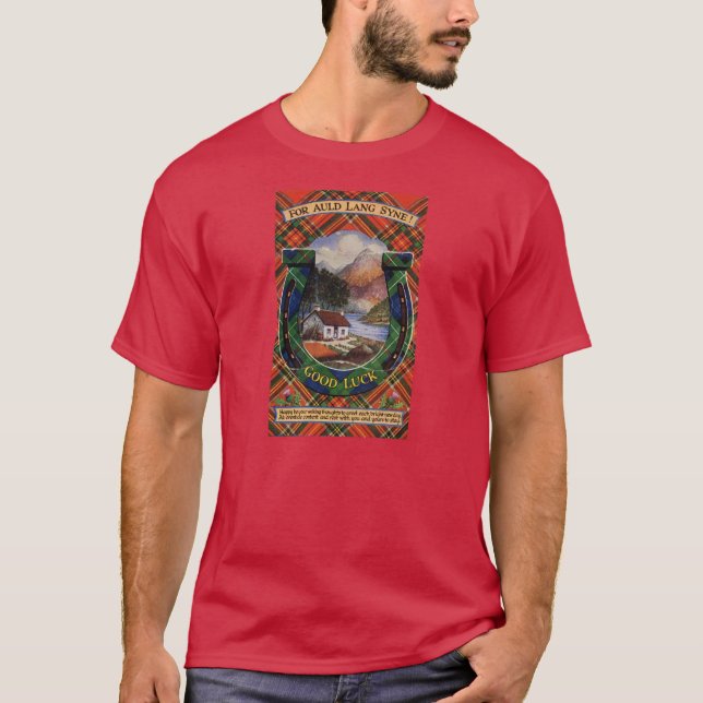 T-shirt L'Ecosse vintage, vieux Lang Syne (Devant)