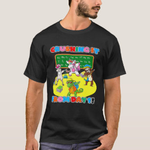 T-shirt L'écraser dès le jour 1 Dabbing Paresseux Licorne