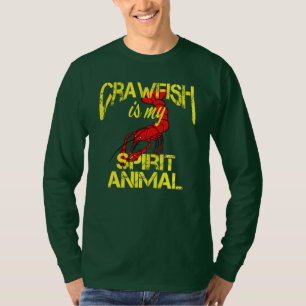 T-shirt L'écrevisse drôle est mon esprit Louisiane anima