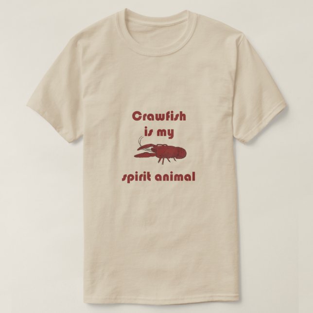 T-shirt L'écrevisse est mon tee - shirt animal de Cajun (Design devant)