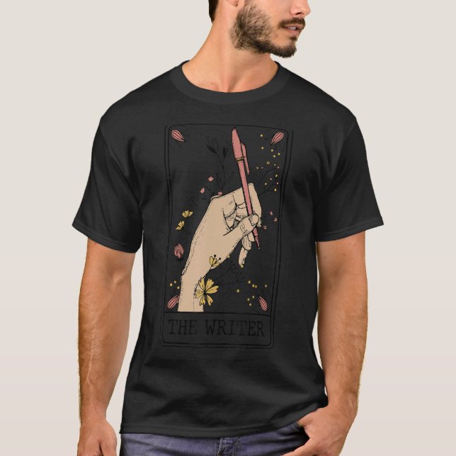 T-shirt L'Écrivain Carte Tarrot Fortune Teller Tarrot Read (Devant)