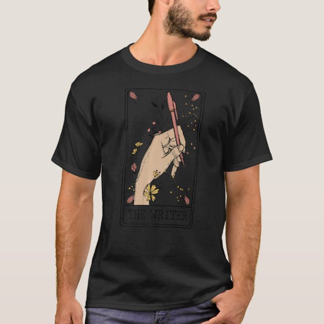T-shirt L'Écrivain Carte Tarrot Fortune Teller Tarrot Read (Devant)