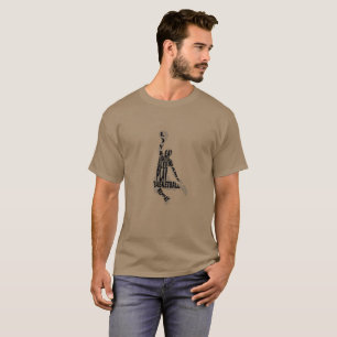 T-shirt Lecteur de basketball slunk avec texte intégral
