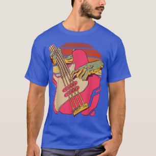T-shirt Lecteur de basse vintage, instrument de musique ré