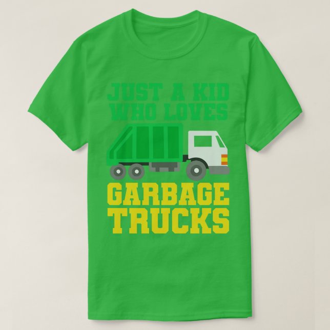 T-shirt Lecteur de camion à ordures (Design devant)