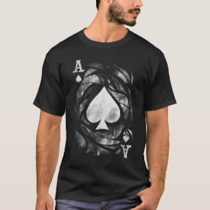 T-shirt Lecteur De Carte Effet Grunge Ace Of Spades