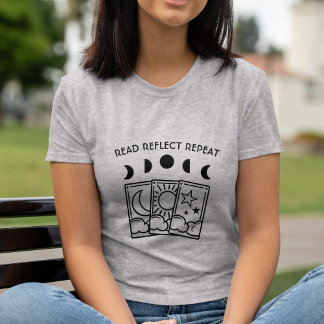 T-shirt Lecteur de carte Tarot Phases de lune mystique