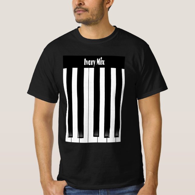 T-shirt Lecteur de clavier de piano moderne (Devant)